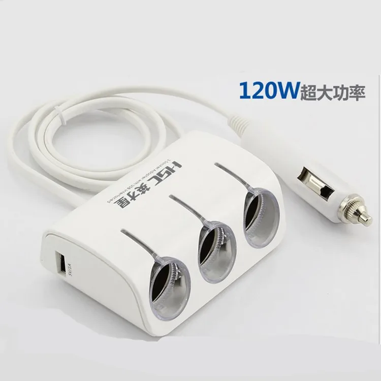 Automotive Charger Triple Cigarette Lighter USB Car Cigarette Lighter One in Three Automotive Charger
Automotive Charger Triple Cigarette Lighter USB Car Cigarette Lighter One in Three Automotive Charger