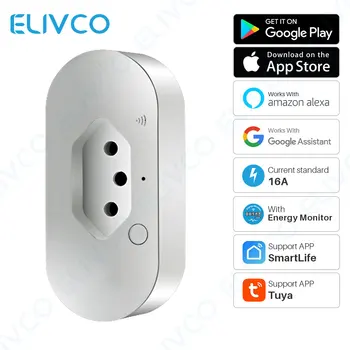 Brazil WiFi Smart Outlet Plug With Energy Monitor Timing SmartLife APP Remote Control Compatible With Alexa Google Assistant
Brazil WiFi Smart Outlet Plug With Energy Monitor Timing SmartLife APP Remote Control Compatible With Alexa Google Assistant