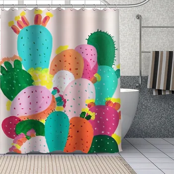 DIY Bathroom Durable Waterproof Shower Curtain Plant Cactus Home Decoration Bathroom Curtain 1pc custom Drop Shipping
DIY Bathroom Durable Waterproof Shower Curtain Plant Cactus Home Decoration Bathroom Curtain 1pc custom Drop Shipping