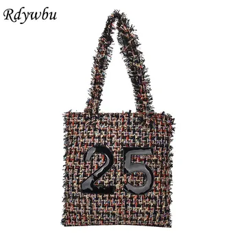 Rdywbu 2019 Women Woolen Tote Bag Scottish Plaid Vintage Female Large Capacity Handbag Ladies Casual Letters Shoulder Bag B147
Rdywbu 2019 Women Woolen Tote Bag Scottish Plaid Vintage Female Large Capacity Handbag Ladies Casual Letters Shoulder Bag B147