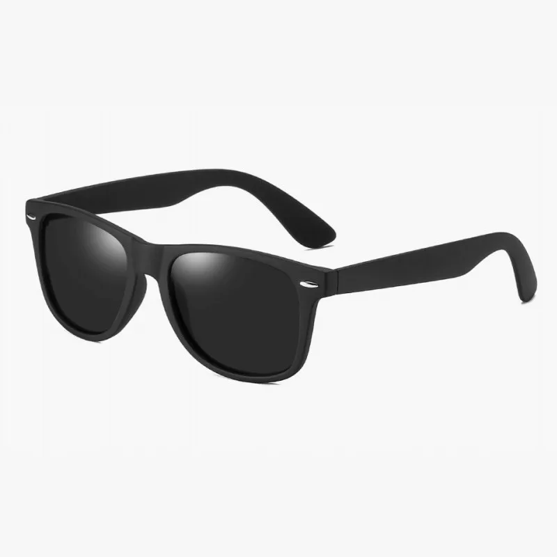 Модные поляризационные солнцезащитные очки для мужчин и женщин в черной оправе с