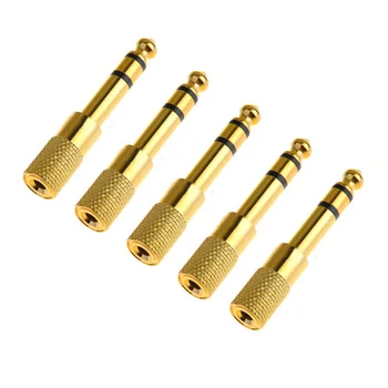 5pcs Portable Accessories Durable Stereo Gold Plated Headphone Male Female Computer Receiver 6.35mm To 3.5mm Audio Adapter
5pcs Portable Accessories Durable Stereo Gold Plated Headphone Male Female Computer Receiver 6.35mm To 3.5mm Audio Adapter
