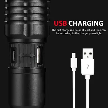 2020 HOT!Rechargeable Ultra Bright Flashlight Retractable Zoom Electric Torch For Hunting Camping Lightoomable Bicycle Light Use 
2020 HOT!Rechargeable Ultra Bright Flashlight Retractable Zoom Electric Torch For Hunting Camping Lightoomable Bicycle Light Use