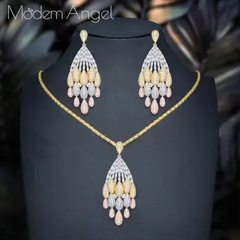 ModemAngel Trendy Tassel African Bride Earrings Nigerian Necklace Earring Jewelry Sets For Women Wedding Indian Dubai Jewelry Se
ModemAngel Trendy Tassel African Bride Earrings Nigerian Necklace Earring Jewelry Sets For Women Wedding Indian Dubai Jewelry Se
