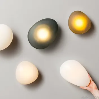 Nordic Glass Pebble Creative Art Wall Lamp Designer Modern Sconce Lamp Wall Light Marble Lampshade LED Lighting Fixture for Home 
Nordic Glass Pebble Creative Art Wall Lamp Designer Modern Sconce Lamp Wall Light Marble Lampshade LED Lighting Fixture for Home