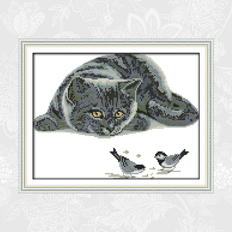 The Curious Cat Patterns Counted Printed on Canvas DMC 14CT 11CT Chinese Cross Stitch Needlework Sets Embroidery kits
The Curious Cat Patterns Counted Printed on Canvas DMC 14CT 11CT Chinese Cross Stitch Needlework Sets Embroidery kits