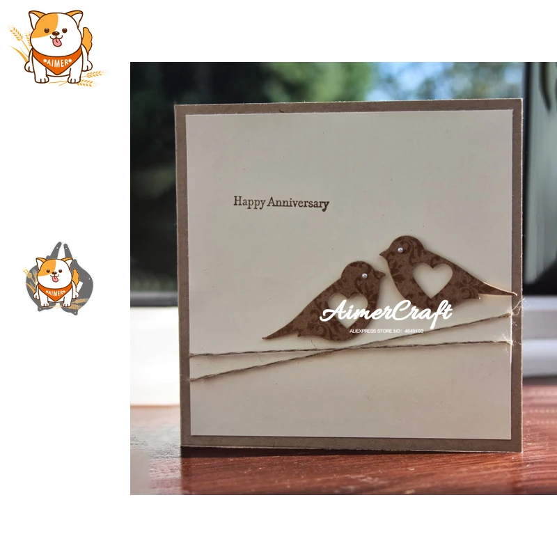 2PCS Love Bird Metal Cutting Dies Scrapbooking Stencil DIY Decorative Craft Embossing Die Cuts Card Making New Dies For 2019
2PCS Love Bird Metal Cutting Dies Scrapbooking Stencil DIY Decorative Craft Embossing Die Cuts Card Making New Dies For 2019
