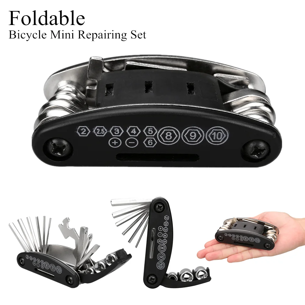 Multi 16/6 In 1 Bicycle Repair Tools Kit Hex Spoke Cycling Screwdriver Combination Tool MTB Mountain Cycling Bike Repairing Tool
Multi 16/6 In 1 Bicycle Repair Tools Kit Hex Spoke Cycling Screwdriver Combination Tool MTB Mountain Cycling Bike Repairing Tool
