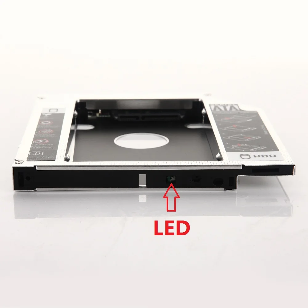 Универсальный интерфейс SATA 2nd жесткий диск HDD SSD IDE/SATA Оптический Caddy рамки для