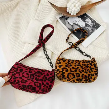 Women Fleece Shoulder Bag Lady Vintage Leopard Print Handbag Female Girls Small Tote Clutches
Women Fleece Shoulder Bag Lady Vintage Leopard Print Handbag Female Girls Small Tote Clutches