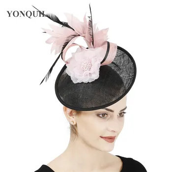 Nice pink flower balck hat wedding fascinator accessories elegant ladies formal fashion headpiece with hair pin chic headpiece
Nice pink flower balck hat wedding fascinator accessories elegant ladies formal fashion headpiece with hair pin chic headpiece