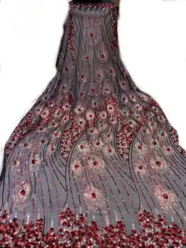 (5yards/pc) Shining African sequins French net lace fabric with beautiful pheonix feather design embroidery for party FZZ870
(5yards/pc) Shining African sequins French net lace fabric with beautiful pheonix feather design embroidery for party FZZ870