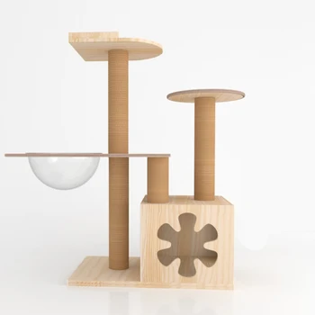 Cat Climbing Frame Small Solid Wood Tree House Nest Integrated Villa Platform Columnfor cats sisal rope
Cat Climbing Frame Small Solid Wood Tree House Nest Integrated Villa Platform Columnfor cats sisal rope