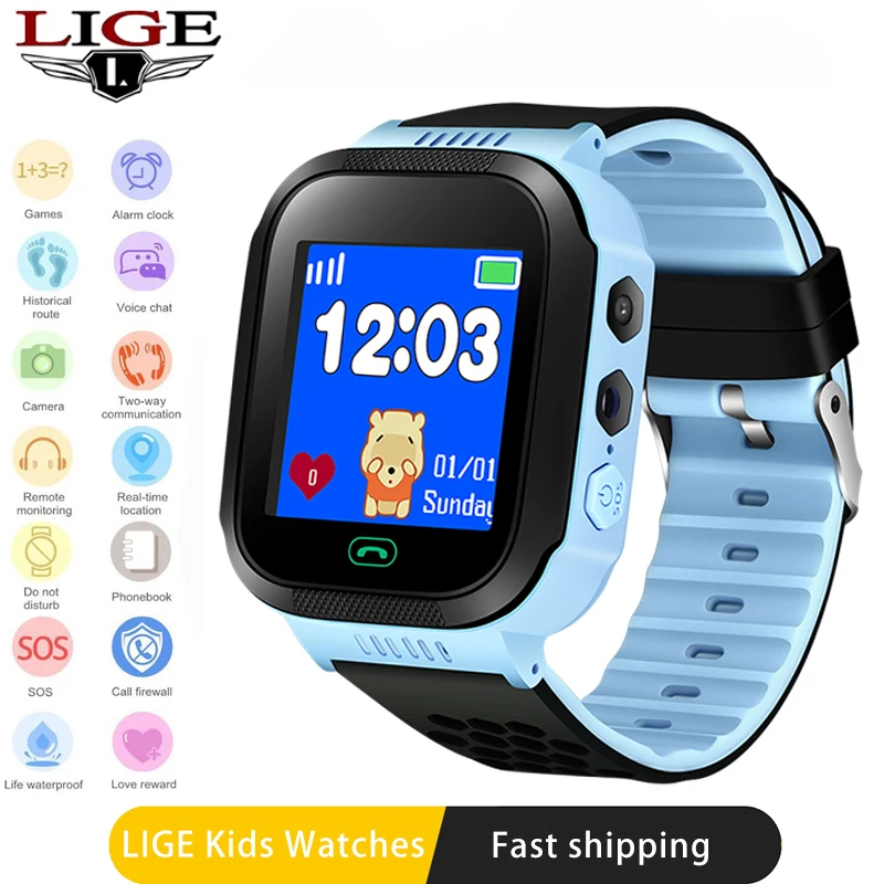 LIGE Children's Baby Smart Watch SOS Emergency Call OLED Color Touch Screen Digital Clock Support Android Phone SIM Card
LIGE Children's Baby Smart Watch SOS Emergency Call OLED Color Touch Screen Digital Clock Support Android Phone SIM Card