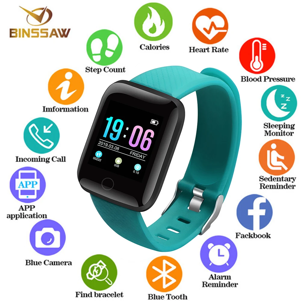 BINSSAW D13 Smart Bracelet Heart Rate Blood Pressure Monitor Fitness Tracker Smart Band Ip67 Waterproof Sport for Android, Ios
BINSSAW D13 Smart Bracelet Heart Rate Blood Pressure Monitor Fitness Tracker Smart Band Ip67 Waterproof Sport for Android, Ios