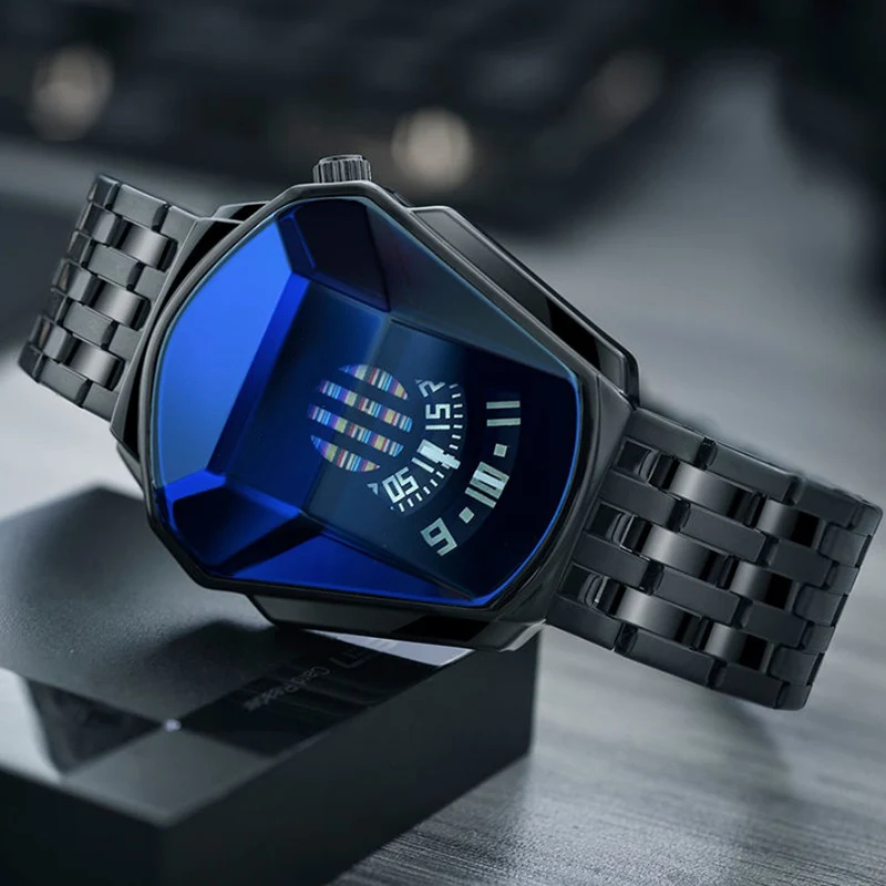 Diamond Style Quartz Watch Waterproof Fashion Steel Band Quartz Watch for Men Women A66 Diamond Style Quartz Watch Waterproof Fashion Steel Band Quartz Watch for Men Women A66