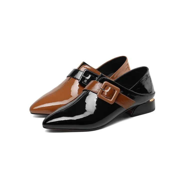 Simple Fashion Spring And Autumn Women's Pointed-Toe Solid Color Square Buckle Chunky Semi-high Heeled Tendon Outsole Low Top Sh
Simple Fashion Spring And Autumn Women's Pointed-Toe Solid Color Square Buckle Chunky Semi-high Heeled Tendon Outsole Low Top Sh