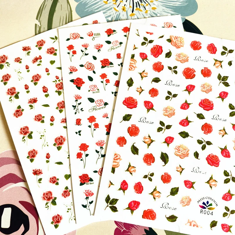 R-4-8-10 Rose flower 3D Back glue Nail decal Nail sticker Nail decoration Nail art Nail tool Nail ornament
R-4-8-10 Rose flower 3D Back glue Nail decal Nail sticker Nail decoration Nail art Nail tool Nail ornament