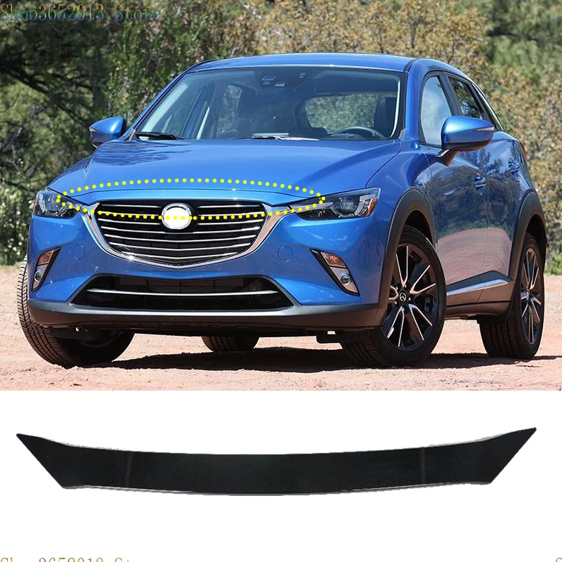 Авто аксессуары для Mazda CX-3 CX3 2016-2021 углеродное волокно ABS передняя крышка капота