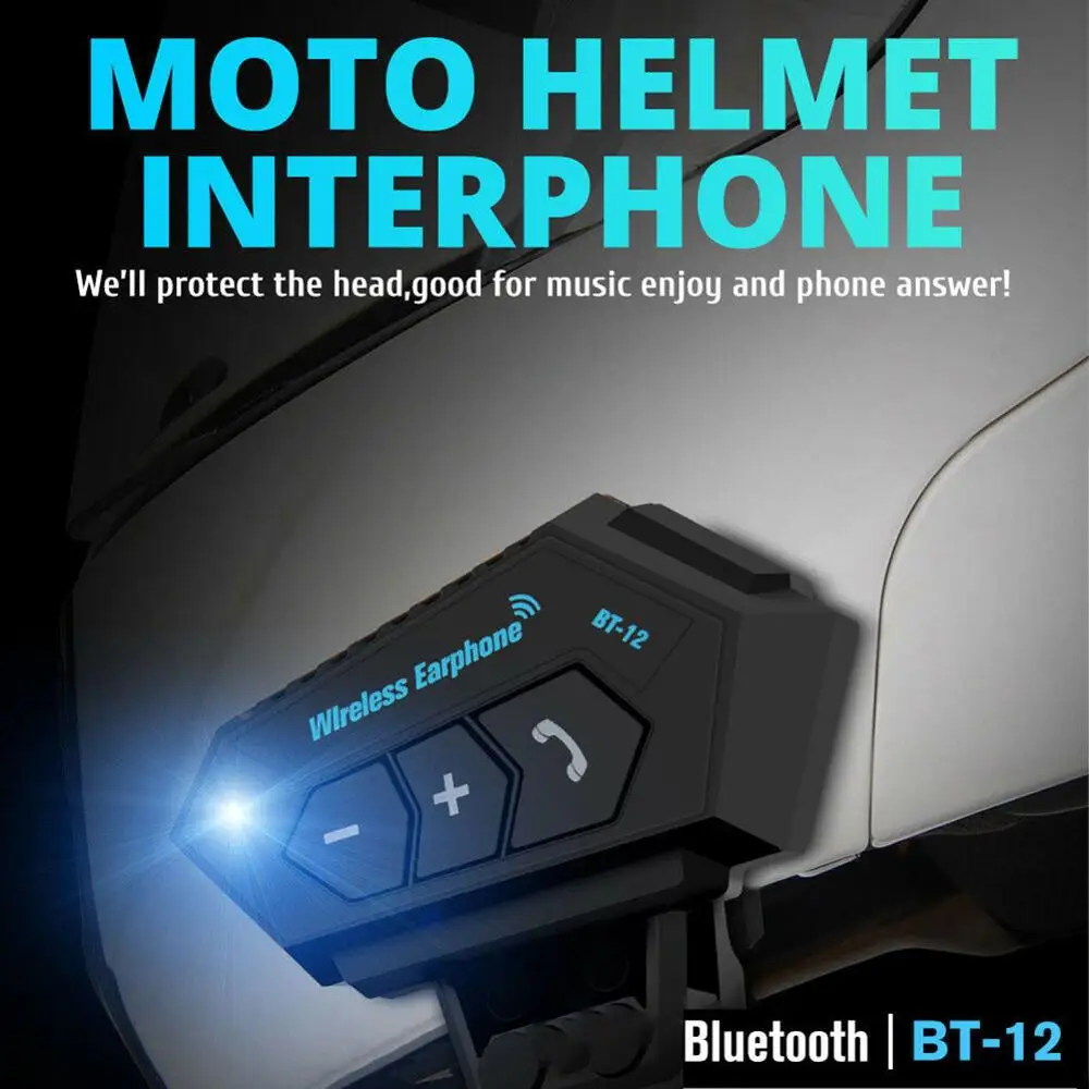 Motorcycle Intercom Multifunctional Wireless Bluetooth Helmet Headset With Built-in Speaker Handsfree Calling Earphone Headphone
Motorcycle Intercom Multifunctional Wireless Bluetooth Helmet Headset With Built-in Speaker Handsfree Calling Earphone Headphone