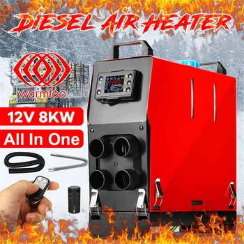 All In One Air Diesel Heater 8KW Car Heater 12V Quick Heating LCD Monitor Screen Remote Control for RV, Motorhome Trailer, Truck
All In One Air Diesel Heater 8KW Car Heater 12V Quick Heating LCD Monitor Screen Remote Control for RV, Motorhome Trailer, Truck