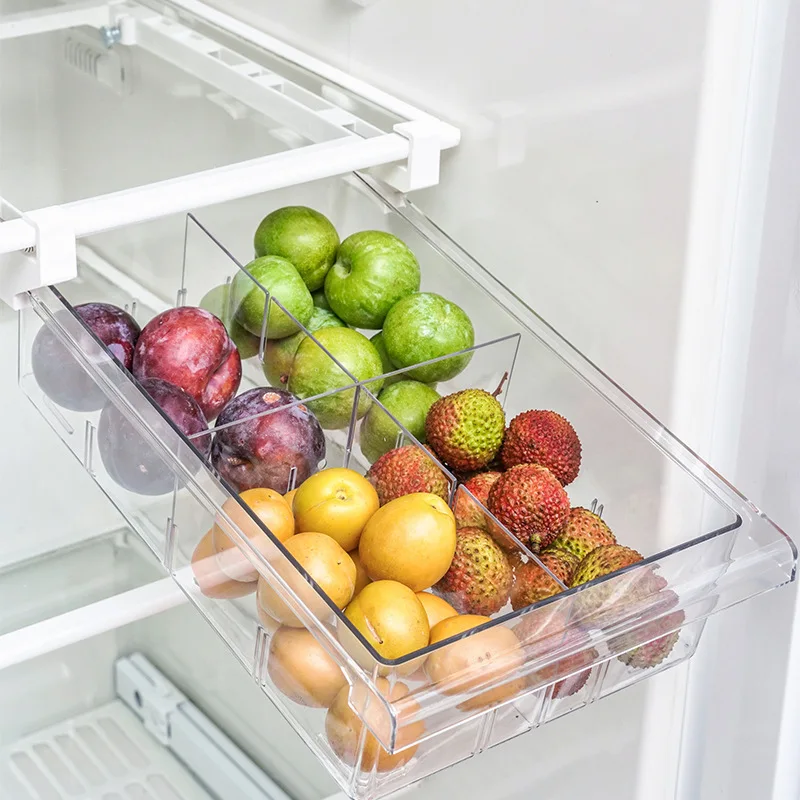 Refrigerator Storage Box Drawer Type Transparent Separation Uncovered Rectangular Fruit Fresh-keeping Refrigeration
Refrigerator Storage Box Drawer Type Transparent Separation Uncovered Rectangular Fruit Fresh-keeping Refrigeration