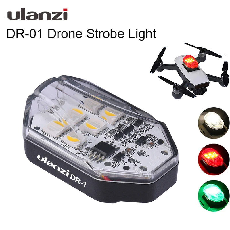 Ulanzi DR-01 Drone Strobe Light Red Green White Source Night Navigation Light for DJI Mavic Mini Mavic Air 2 Drone Accessory
Ulanzi DR-01 Drone Strobe Light Red Green White Source Night Navigation Light for DJI Mavic Mini Mavic Air 2 Drone Accessory