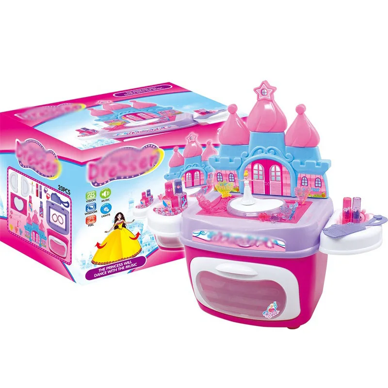 Children Cosmetics Princess Makeup Kit Model Play House Toys GIRL'S Makeup Box Castle Makeup Dressing Table
Children Cosmetics Princess Makeup Kit Model Play House Toys GIRL'S Makeup Box Castle Makeup Dressing Table