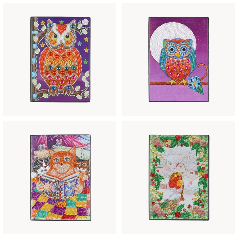 Cartoon Animal Owl Diamond Painting Notebook DIY Diamond Embroidery Creative Diary Book Notepad Sketchbook Kids Craft Gift
Cartoon Animal Owl Diamond Painting Notebook DIY Diamond Embroidery Creative Diary Book Notepad Sketchbook Kids Craft Gift