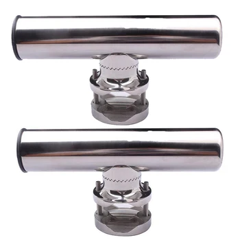 2 PCS 360 Degree Fishing Rod Holder for Boat Stainless Steel Fishing Rod Holder Rails Boat Yacht Clamp-on Adjustable fit Rails
2 PCS 360 Degree Fishing Rod Holder for Boat Stainless Steel Fishing Rod Holder Rails Boat Yacht Clamp-on Adjustable fit Rails