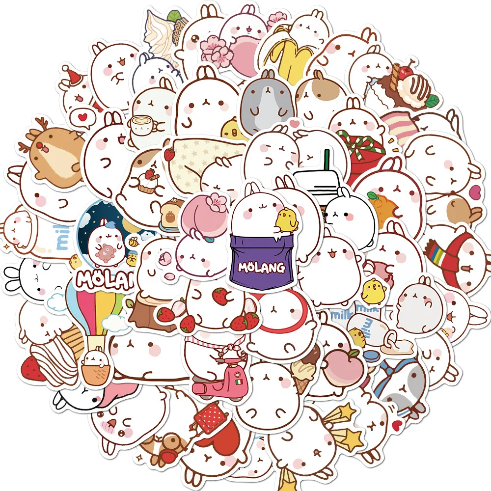 50PCS Chubby Rabbit Molang Stickers For Girl lovely Cartoon Anime Animal Decal Sticker to Stationery Guitar Laptop Skateboard
50PCS Chubby Rabbit Molang Stickers For Girl lovely Cartoon Anime Animal Decal Sticker to Stationery Guitar Laptop Skateboard