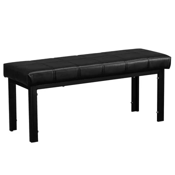 1PC 119x39x46CM Simple Line Decoration Leather Bench with 6-Seater Dining Table Black 
1PC 119x39x46CM Simple Line Decoration Leather Bench with 6-Seater Dining Table Black