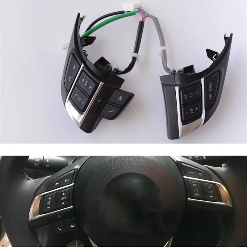 Car Multi-function Steering Wheel Switch Audio Bluetooth Cruise Control Switch Button For Mazda 3 Axela Atenza CX5 CX-4 CX-5
Car Multi-function Steering Wheel Switch Audio Bluetooth Cruise Control Switch Button For Mazda 3 Axela Atenza CX5 CX-4 CX-5