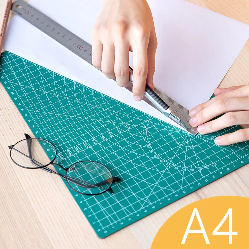 Cutting Pad Board A4 Green Model Mouse Specifications High Density Pvc Material Strength Self-healing | Канцтовары для офиса и