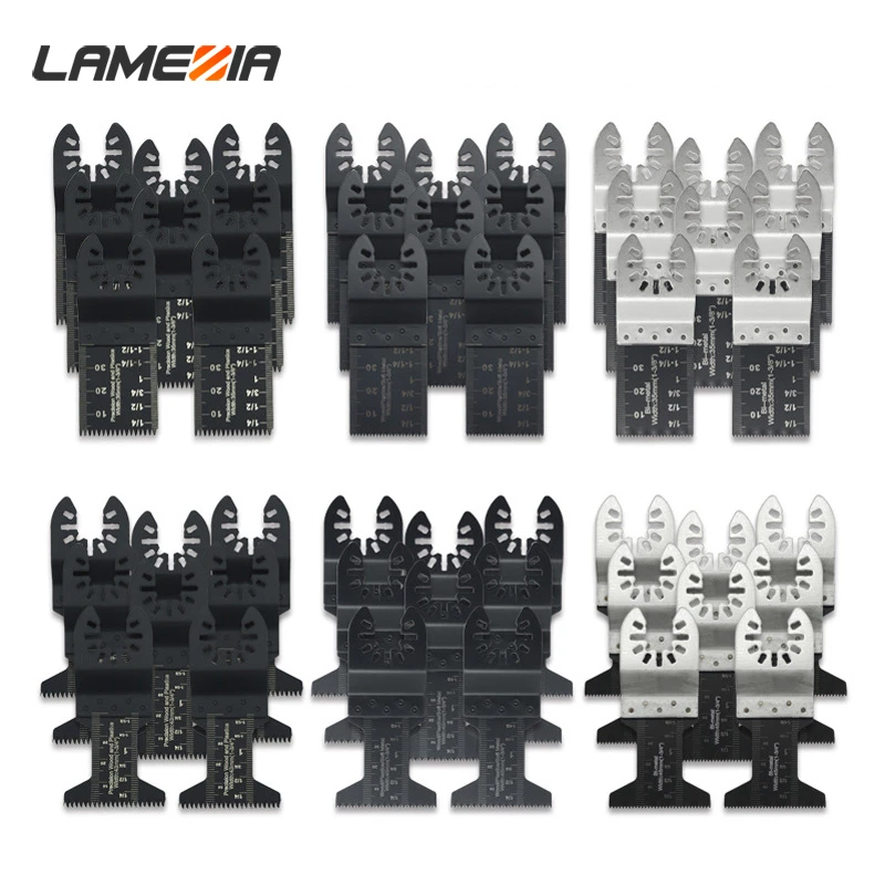 LAMEZIA 48pcs/set Oscillating Multitool Saw Blade Kit Multimaster Cutting Wood For Renovator Electrical Chipboard Tool
LAMEZIA 48pcs/set Oscillating Multitool Saw Blade Kit Multimaster Cutting Wood For Renovator Electrical Chipboard Tool