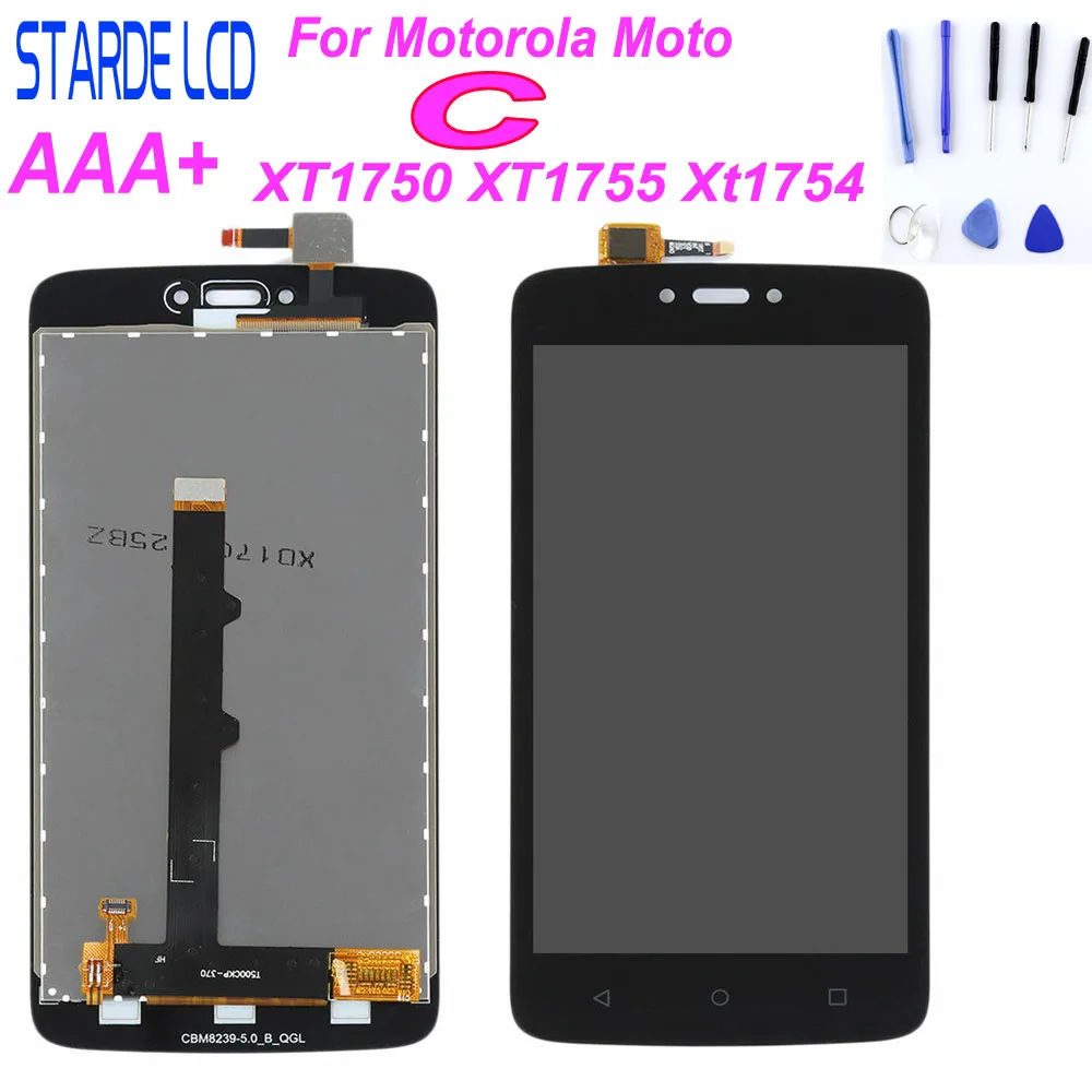 Starde LCD 5.0" LCD Screen For Motorola Moto C XT1750 XT1755 Xt1754 LCD Display Digitizer Panel Screen Assembly with Free Tools
Starde LCD 5.0" LCD Screen For Motorola Moto C XT1750 XT1755 Xt1754 LCD Display Digitizer Panel Screen Assembly with Free Tools