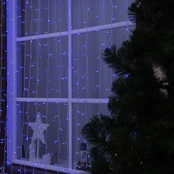 Garland "Curtain" 2 x 9 m, IP44, UMC, white thread, 1800 LED, blue glow, 220 V
Garland "Curtain" 2 x 9 m, IP44, UMC, white thread, 1800 LED, blue glow, 220 V