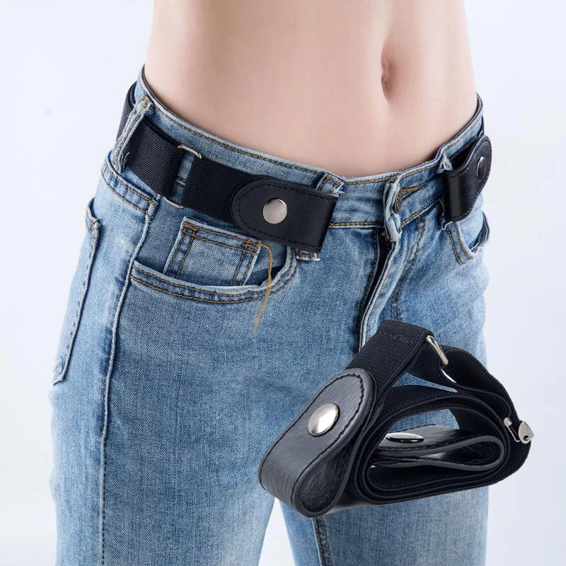 Unbuttoned Belt Women's Punk Style Jeans Dress Women's Slim Fit Trendy Comfortable Stretch New Buttonless Belt
Unbuttoned Belt Women's Punk Style Jeans Dress Women's Slim Fit Trendy Comfortable Stretch New Buttonless Belt