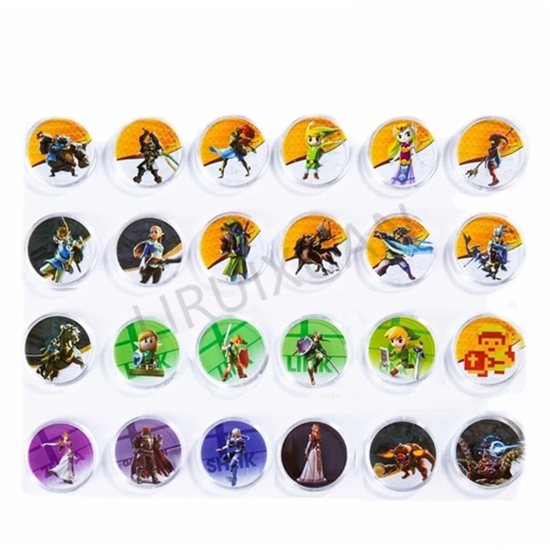 24Pcs The Legend of Zelda Breath of the Wild Exquisite Coin Cards NFC Ntag215 Tags Zelda Breath of the Wild NS Switch WiiU Game
24Pcs The Legend of Zelda Breath of the Wild Exquisite Coin Cards NFC Ntag215 Tags Zelda Breath of the Wild NS Switch WiiU Game
