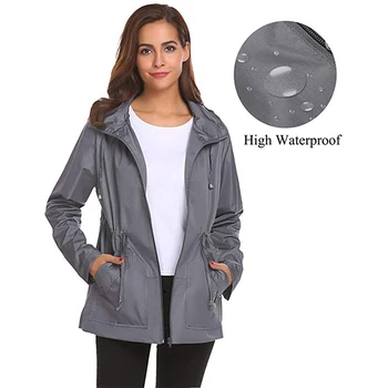 Vetement Femme 2019 Outdoor Windproof Hooded Light Windbreaker Women Spring Autumn Outer Clothing Trench Coats Women Clothes 
Vetement Femme 2019 Outdoor Windproof Hooded Light Windbreaker Women Spring Autumn Outer Clothing Trench Coats Women Clothes