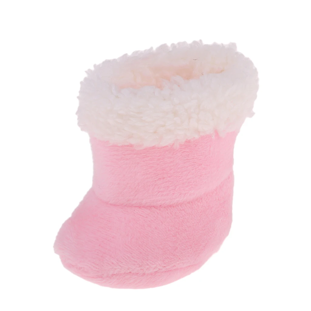 Trendy Pink Snow Boots Shoes Dress Up for Mellchan 9-11 inch Reborn Baby Girl Doll Accessory Collectibles Trendy Pink Snow Boots Shoes Dress Up for Mellchan 9-11 inch Reborn Baby Girl Doll Accessory Collectibles