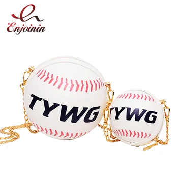 2 Sizes Round Baseball Design Fashion Girls Shoulder Chain Bag Purses and Handbags Crossbody Mini Bag Women Tote Bag Bolsas
2 Sizes Round Baseball Design Fashion Girls Shoulder Chain Bag Purses and Handbags Crossbody Mini Bag Women Tote Bag Bolsas