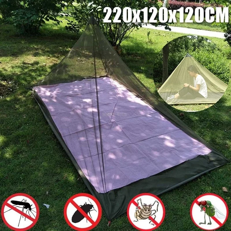 

Outdoor Tent Mesh Mosquito Net Keep Insect Away Breathable Yarn Net Anti Mosquito Tent Backpacking Camping Fishing +ground nails