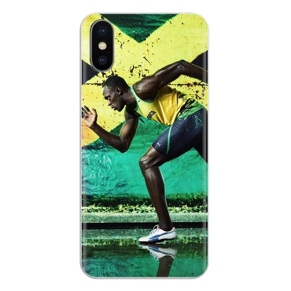 For Xiaomi Mi4 Mi5 Mi5S Mi6 Mi A1 A2 5X 6X 8 9 Lite SE Pro Max Mix 2 3 2S runner Usain Bolt Jamaican Silicone Phone Cover Bag | Мобильные