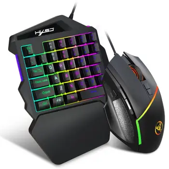 Wired Keyboard And Mouse Combination Mechanical Keyboard 5500DPI Mouse One-Handed Gaming Keyboard Mouse Gamer For Desktop
Wired Keyboard And Mouse Combination Mechanical Keyboard 5500DPI Mouse One-Handed Gaming Keyboard Mouse Gamer For Desktop