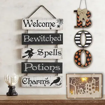 Wooden BOO Chain Word Craft Pendants Exquisite Halloween Festival Celebration Decor Home Festival Wall Door Decoration Party
Wooden BOO Chain Word Craft Pendants Exquisite Halloween Festival Celebration Decor Home Festival Wall Door Decoration Party