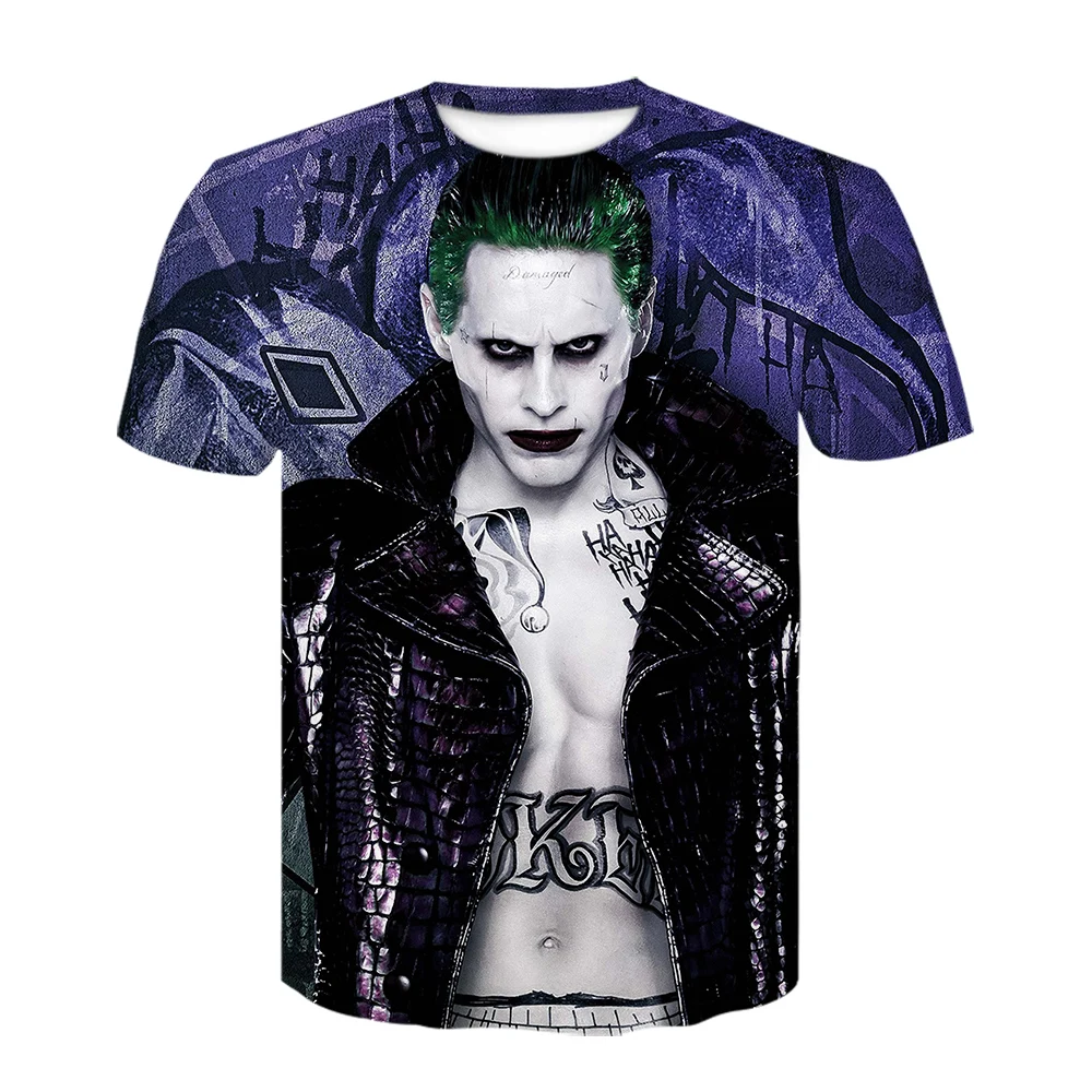 New Suicide Squad Joker 3D printed t shirt men women funny t shirts Hip hop Harajuku casual streetwear tops fashion men t-shirts
New Suicide Squad Joker 3D printed t shirt men women funny t shirts Hip hop Harajuku casual streetwear tops fashion men t-shirts