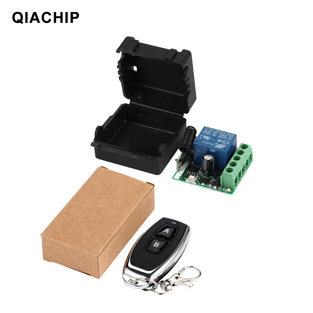 QIACHIP 433Mhz Universal Wireless Remote Control Switch DC 12V 1CH Relay Receiver Module RF Transmitter 433 Mhz Remote Controls
QIACHIP 433Mhz Universal Wireless Remote Control Switch DC 12V 1CH Relay Receiver Module RF Transmitter 433 Mhz Remote Controls
