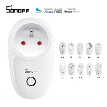 Sonoff S26 WiFi Smart Socket Plug Timer Switch Remote Control Smart Home Compatible with Alexa Amazon Google Home Assistant
Sonoff S26 WiFi Smart Socket Plug Timer Switch Remote Control Smart Home Compatible with Alexa Amazon Google Home Assistant