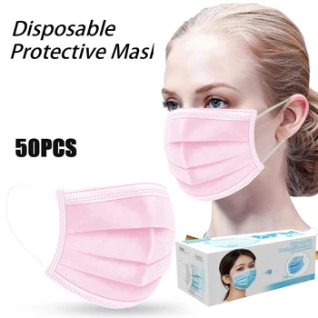 50pcs Pink Face Mask Disposable Mouth Face Masks Anti-pollution Dust Mouth Caps 3-layer Breathing Hygiene Mask Fast Shipping
50pcs Pink Face Mask Disposable Mouth Face Masks Anti-pollution Dust Mouth Caps 3-layer Breathing Hygiene Mask Fast Shipping